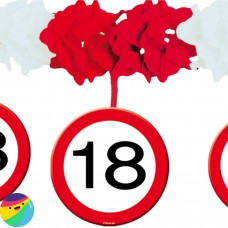 Girlanda iz papirja za 18 let Dolžina: 4m